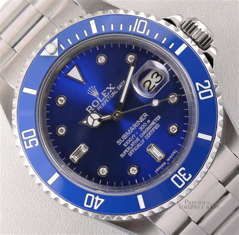 rolex submariner bleu acier|Rolex Submariner oyster steel.